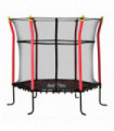 Kids Trampoline 5.2FT With Enclosure Indoor Outdoor for 3-10 Years Red