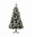 Indoor Christmas Tree Artificial Berry Xmas Deco Metal Stand and 184 Tips 150cm