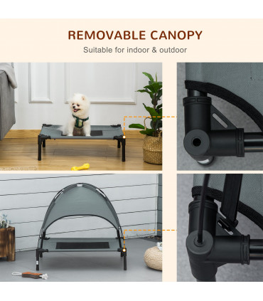 Elevated dog bed gazebo