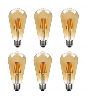 Light Bulb 6Pack E27 LED Edison 