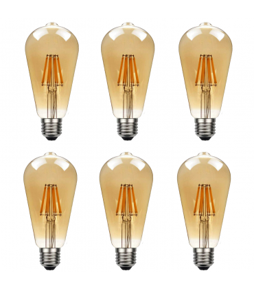 Light Bulb 6Pack E27 LED Edison 