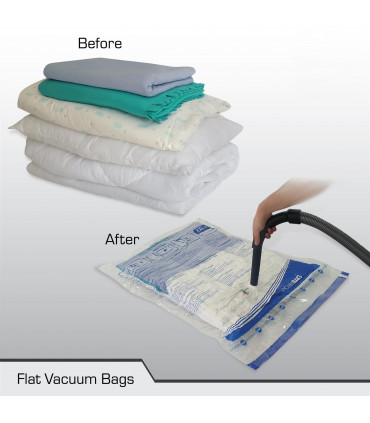VACUUM STORAGE BAG 80 X 100cm 3pk LARGE JUMBO TRANSPARENT SPACE SAVING
