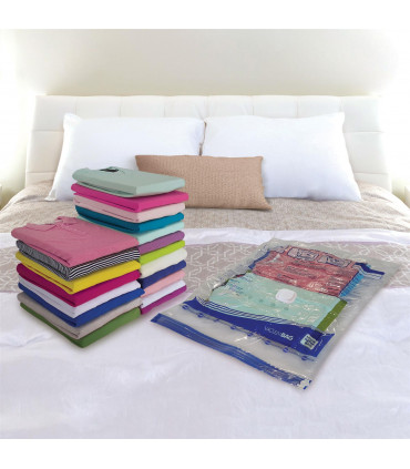 VACUUM STORAGE BAG 80 X 100cm 3pk LARGE JUMBO TRANSPARENT SPACE SAVING