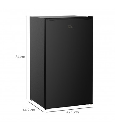 Under Counter Fridge 91L Black 47.5cm x 44.2cm x 84cm Freestanding Chiller Box