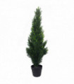 Topiary Artificial Cedar Cypress 90cm Green UV Resistant Realistic Foliage