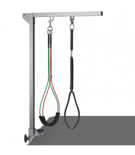 Adjustable Pet Grooming Arm Foldable Grooming Holder w/ Clamp, for Medium Dogs