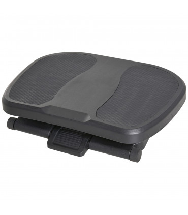 Footrest Adjustable Under-Desk Footrest Height Angle Tilt Anti-Slip Black
