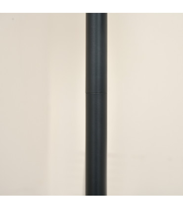Floor Lamp 3 Adjustable Rotating Lights, Steel Frame, 155cm, Black