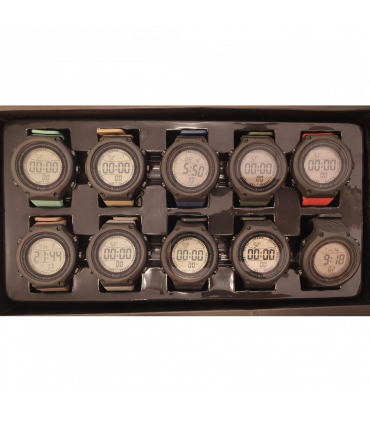 Sport Casual Ladies Waterproof Watch Black Green Digital Night Light