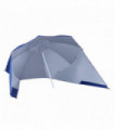 Beach Umbrella Sun Shelter 2 in 1 Umbrella UV Protection Steel Blue Outsunny