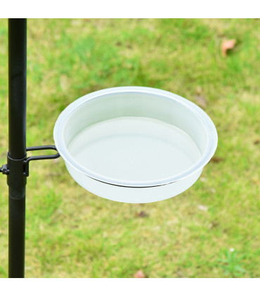 Bird Feeding Station Kit Wild Bird Feeder Pole w/ 6 Hooks 4 Hanging Feeders