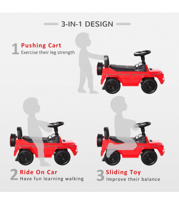 Ride-on Sliding Car PP 62.5L x 28.5W x 41.5H cm Benz G350 Kids Storage No Power