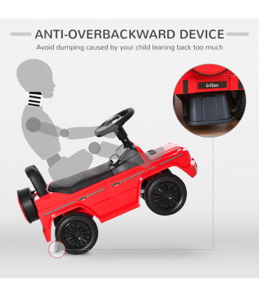 Ride-on Sliding Car PP 62.5L x 28.5W x 41.5H cm Benz G350 Kids Storage No Power