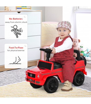 Ride-on Sliding Car PP 62.5L x 28.5W x 41.5H cm Benz G350 Kids Storage No Power