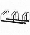 Bike Parking Rack Bicycle Locking Storage Stand for 3 Cycling Black HOMCOM