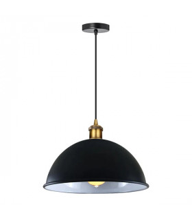 Ceiling Pendant Light Shade Hanging Lamp Lights Black Metal 40cm x 30cm