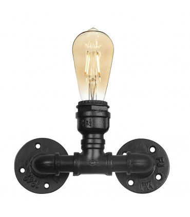 Wall Lamp Retro Light Steampunk Holder E27 60W Dimmable NonDimmable Bulb Black