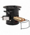 Camping Wood Stove Black 50x33.5x30.5 cm Steel