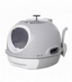 Cat Litter Box Pet Toilet With Litter Scoop Enclosed Drawer Skylight Grey