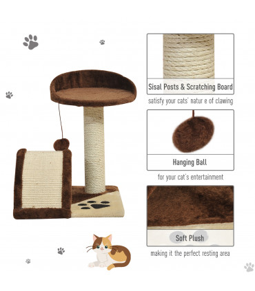Cat Tree Scratcher Sisal Play Rest Activity