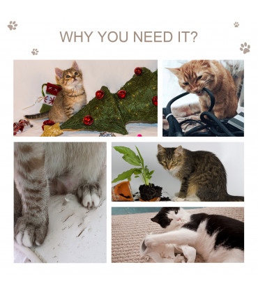 Cat Tree Tower Light Grey 60L x 40W x 114H cm Sisal Hanging Ball Condo Plush