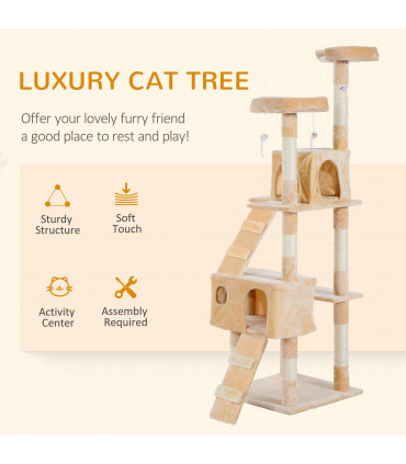 Cat Tree Kitty Activity Play Center