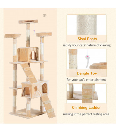 Cat Tree Kitty Activity Play Center