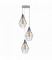 Ceiling Pendant Lights Chrome 20cm x 20cm Metal Vintage/Retro Shade Diamond