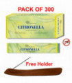 Citronella Incense Sticks For Outdoor and Home Insects Away 300 Sticks+6 Holders