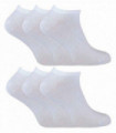 Cihat 6 Pack Cotton Trainer Socks (4-6 UK / White)