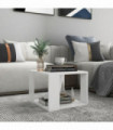 Coffee Table White 40x40x30 cm Engineered Wood