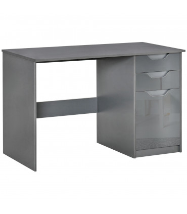 Computer Desk Grey 120cm x 60cm x 76cm Particle board Modern style with drawers