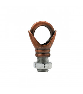 Ceiling Hook Ring Vintage Iron Copper Close Grain Style 10mm Cord Grip