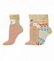 Cute Faces Print Socks 5 Pairs Pack - OneSize Fits all