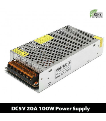 Driver Power Supply Transformer Metal case / Aluminum 100W for LED Strip Light