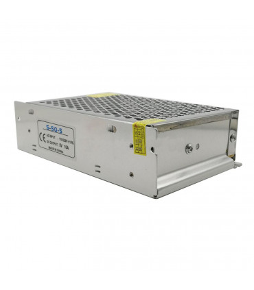 Metal case / Aluminum Silver 50W DC5V IP20 Driver Power Supply Transformer