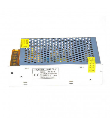 Metal case / Aluminum Silver 50W DC5V IP20 Driver Power Supply Transformer