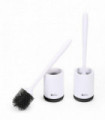 Deep Cleaner Rubber Toilet Brush with Quick Drying Holder Set - Black - 2 Pack