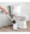 Deep Cleaner Rubber Toilet Brush with Quick Drying Holder Set - Grey - 2 Pack