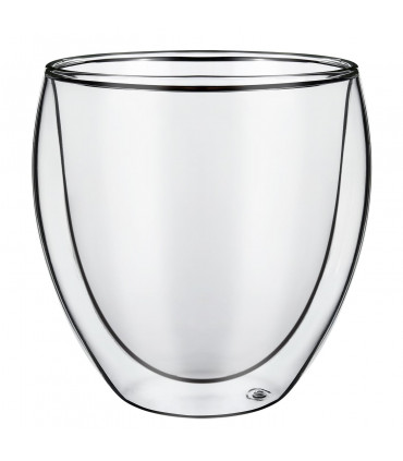 Double Wall Glasses Borosilicate glass Transparent design Hot Cold Drinks 2 pcs