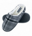 Dunlop - Mens Slippers - CHECKERED 7179 (10 UK / Grey)