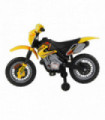 Kids Ride On Car Children Motorcycle Yellow Motocross Style 25W 2.5km/h 3-6 25kg