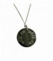 Necklace Silver 16 inches Sterling silver stainless steel charm disc