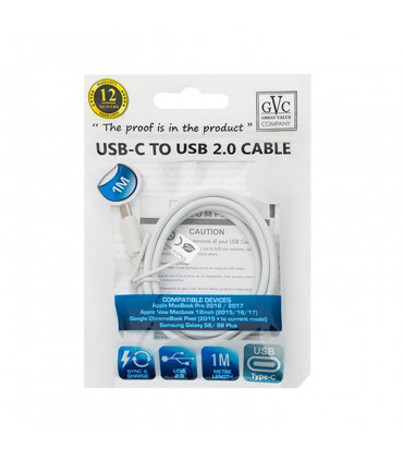 GVC 1m USB Data Cable For Type C, White