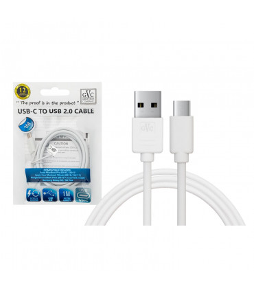 GVC 1m USB Data Cable For Type C, White