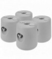 Garden Gazebo Leg Weights Grey 4 Pack Hdpe Plastic 25cm 22cm 0.65kg 9kg 14kg