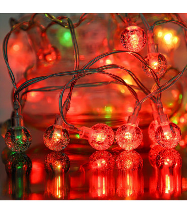 White 26ft Globe Fairy String Lights 60LED Battery Operated Decoration Light