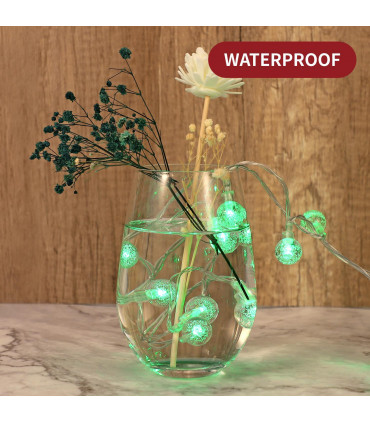 White 26ft Globe Fairy String Lights 60LED Battery Operated Decoration Light