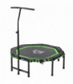 HOMCOM Foldable Trampoline Bouncer Jumper Adjust Handle for Adult Teens - Green