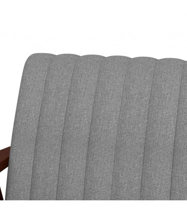 Grey Linen Upholstered Accent Chair